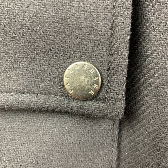 Paul & Shark Mens Winter Jacket 2XL Navy Blue Full Zip Wool and Cashmere Blouson - Picture 4 of 16